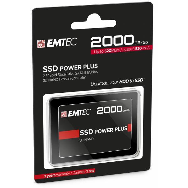 Emtec X150 2.5" 2000 GB Serial ATA III 3D NAND [ECSSD2TGX150]