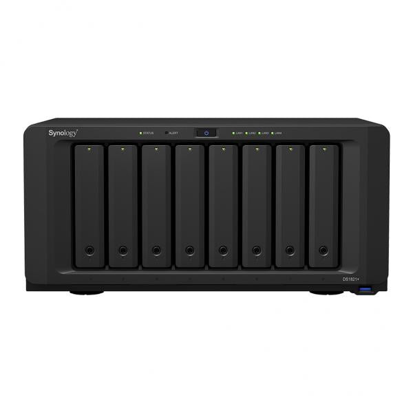 Synology DiskStation DS1821+ NAS y servidor de almacenamiento Torre Conexión LAN Ethernet Negro V1500B [DS1821+] 