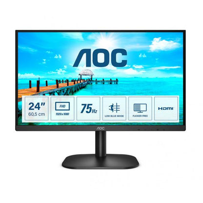 AOC B2 24B2XHM2 Monitor PC 60,5 cm (23.8") 1920 x 1080 Pixel Full HD LCD Nero [24B2XHM2]