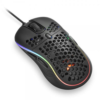 SHARKOON MOUSE GAMING LIGHT2-S, 6200 DPI, RGB, 6 TASTI CONFIGURABILI, USB, 1.8MT [LIGHT2-S]