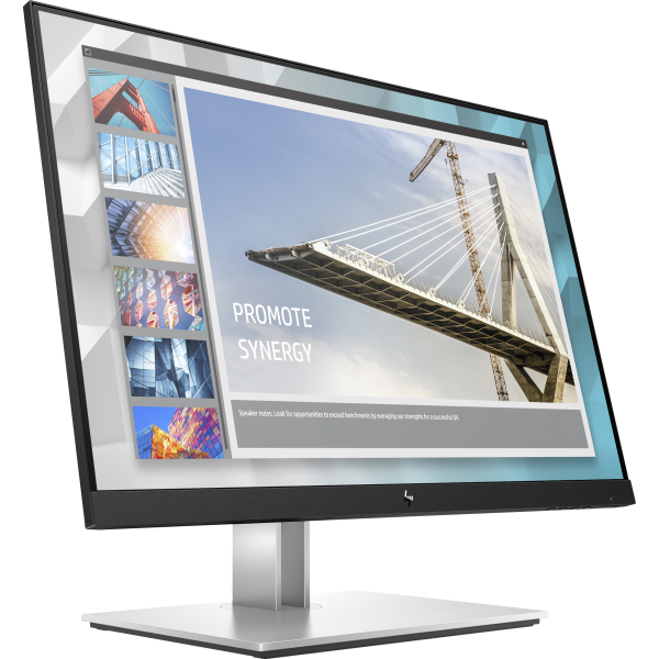 Hpinc E24i G4 24" IPS WUXGA 16:10 Monitor Black/Slvr (1920x1200)/HA/TI/SW/PI/VGA/HDMI/DP/VESA [9VJ40AA#ABB]