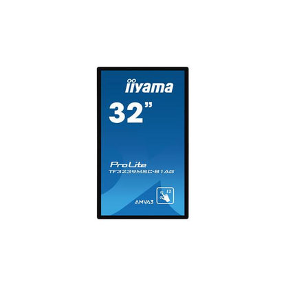 iiyama ProLite TF3239MSC-B1AG Monitor PC 80 cm (31.5") 1920 x 1080 Pixel Full HD LED Touch screen Multi utente Nero [TF3239MSC-B1AG]