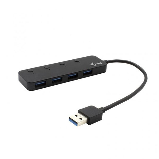 I-TEC HUB 4 PORTE USB 3.0 METAL, ON/OFF INDIVIDUAL SWITCHES [U3CHARGEHUB4]
