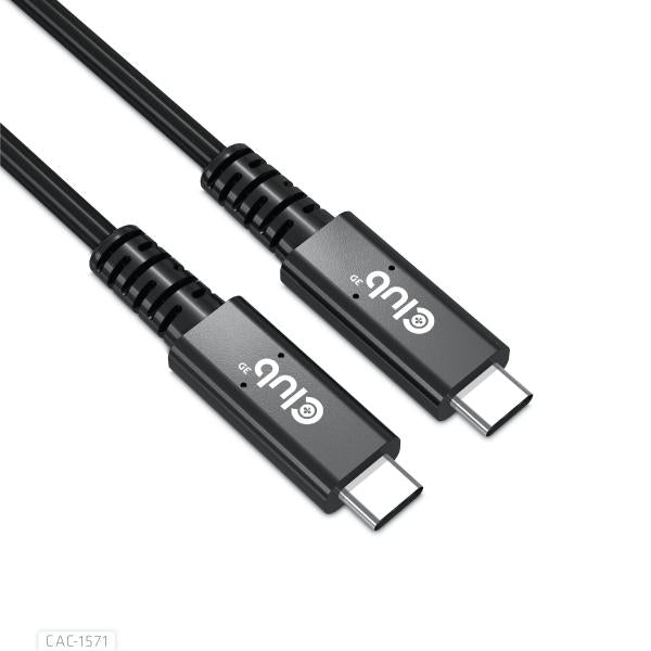 CLUB3D USB4 TYPE C GEN 3X2 BI DIRECTIONAL CABLE 40GBPS 8K60HZ 100W POWERDELIVERY M/M [CAC-1571]