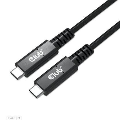 CLUB3D USB4 TYPE C GEN 3X2 BI DIRECTIONAL CABLE 40GBPS 8K60HZ 100W POWERDELIVERY M/M [CAC-1571] 