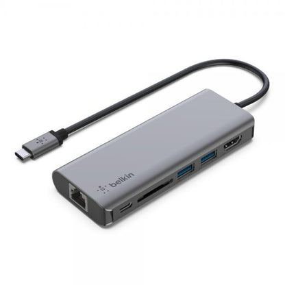 Concentrador multimedia USB-C 6 en 1 de Belkin [AVC008BTSGY]