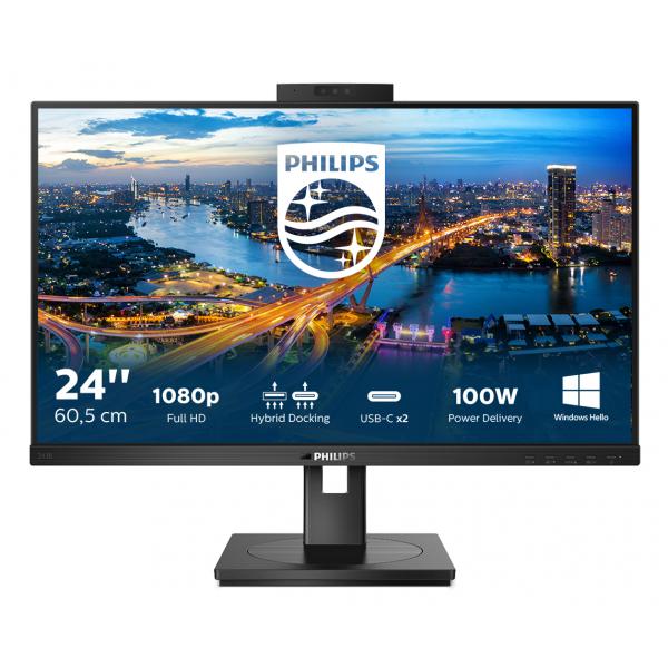 Philips B Line 243B1JH/00 Monitor PC 60,5 cm (23.8") 1920 x 1080 Pixel Full HD LCD Nero [243B1JH/00]