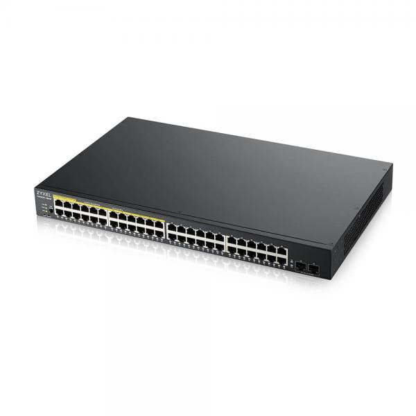 Zyxel GS1900-48HPv2 Gestito L2 Gigabit Ethernet (10/100/1000) Supporto Power over Ethernet (PoE) Nero [GS190048HPV2-EU0101F]