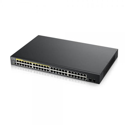 ZYXEL SWITCH WEB ADMINISTRADO 48X GB (24X SALIDA POE HASTA 170W), 2X SFP GB, RACK [GS190048HPV2-EU0101F] 