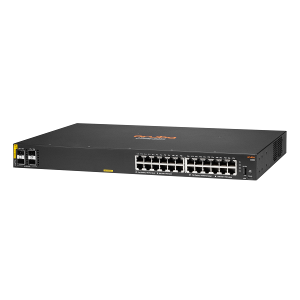 Aruba 6100 24G Class4 PoE 4SFP+ 370W Gestito L3 Gigabit Ethernet (10/100/1000) Supporto Power over Ethernet (PoE) 1U Nero [JL677A#ABB]