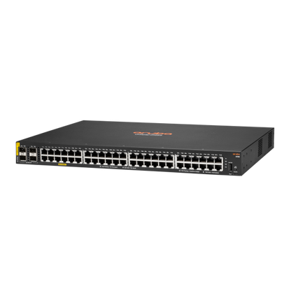 Aruba, una empresa de Hewlett Packard Enterprise Aruba 6100 48G Class4 PoE 4SFP+ 370W Gestionado L3 Gigabit Ethernet (10/100/1000) Compatible con alimentación a través de Ethernet (PoE) 1U Negro [JL675A#ABB] 