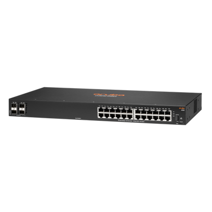 Aruba, a Hewlett Packard Enterprise company Aruba 6100 24G 4SFP+ Gestito L3 Gigabit Ethernet (10/100/1000) 1U Nero [JL678A#ABB]