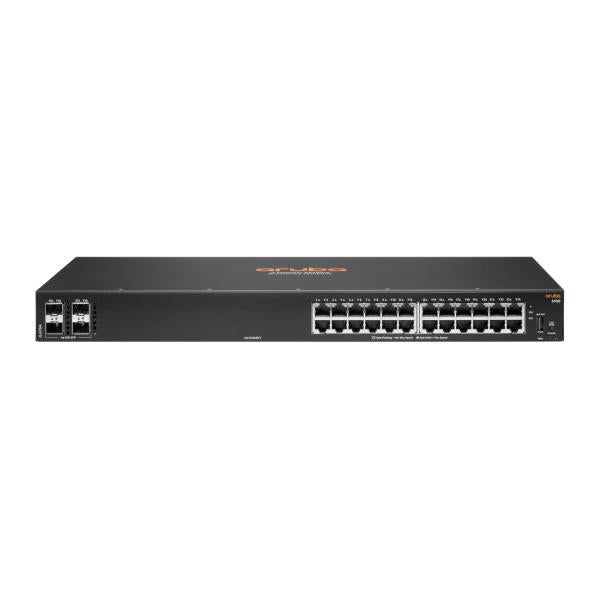 Aruba, una empresa de Hewlett Packard Enterprise Aruba 6100 24G 4SFP+ Gestionado L3 Gigabit Ethernet (10/100/1000) 1U Negro [JL678A#ABB] 