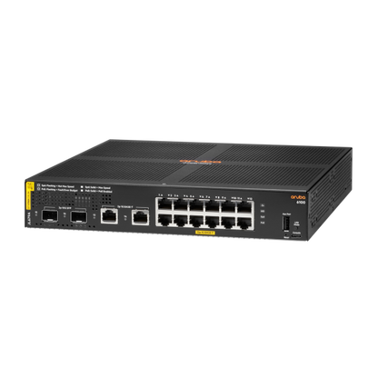 Aruba 6100 12G Class4 PoE 2G/2SFP+ 139W Gestito L3 Gigabit Ethernet (10/100/1000) Supporto Power over Ethernet (PoE) 1U Nero [JL679A#ABB]