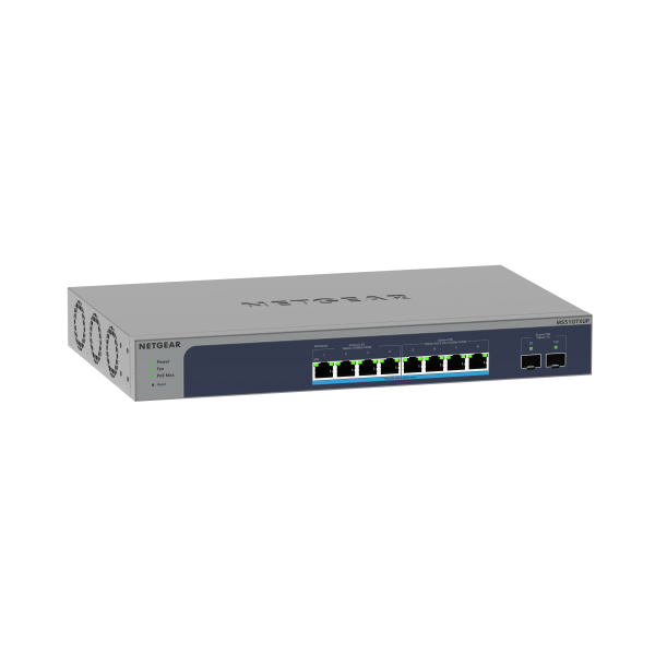 NETGEAR 8-Port Multi-Gigabit/10G Ethernet Ultra60 PoE++ Smart Switch with 2 SFP+ Ports (MS510TXUP) Gestito L2+ 10G Ethernet (100/1000/10000) Supporto Power over Ethernet (PoE) Grigio [MS510TXUP-100EUS]