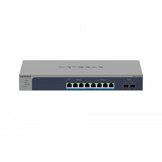 Netgear Conmutador Smart Managed Pro de 8 puertos Multi-Gigabit/10g Ethernet Ultra60 PoE++ con 2 puertos SFP+ [MS510TXUP-100EUS] 