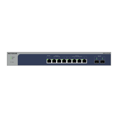 Netgear 8-Port Multi-Gigabit/10g Ethernet Smart Managed Pro Switch with 2 SFP+ Ports [MS510TXM-100EUS]