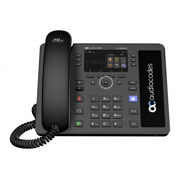 Audiocodes Teams C435HD-R Teléfono IP PoE GbE negro TEAMS-C435HD-R [TEAMS-C435HD-R] 