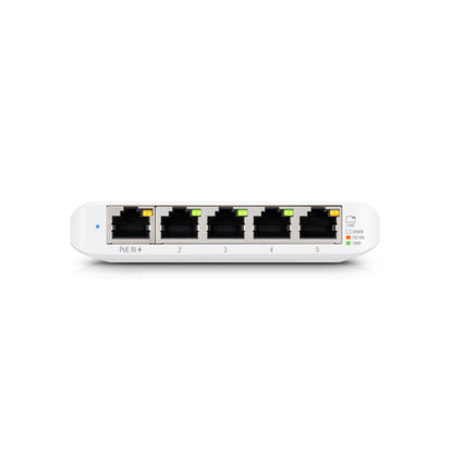 Ubiquiti - USW-Flex-Mini-EU - UniFi 5 Port Layer 2 switch with 4 GbE ports, 1 GbE PoE input port for power USW-Flex-Mini-EU [USW-Flex-Mini-EU]