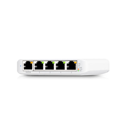 Ubiquiti - USW-Flex-Mini-EU - UniFi 5 Port Layer 2 switch with 4 GbE ports, 1 GbE PoE input port for power USW-Flex-Mini-EU [USW-Flex-Mini-EU]