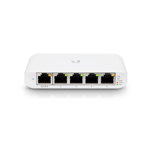 Ubiquiti - USW-Flex-Mini-EU - UniFi 5 Port Layer 2 switch with 4 GbE ports, 1 GbE PoE input port for power USW-Flex-Mini-EU [USW-Flex-Mini-EU]