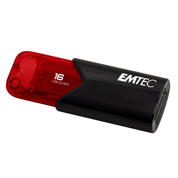 Emtec Click Easy unità flash USB 16 GB USB tipo A 3.2 Gen 2 (3.1 Gen 2) Nero, Rosso [ECMMD16GB113]