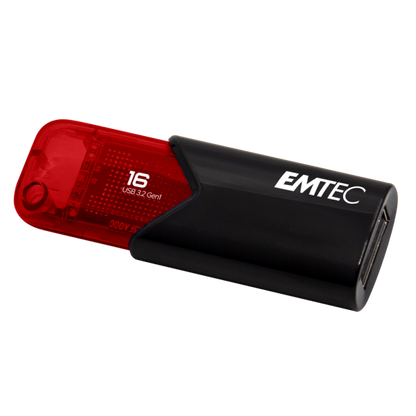 Emtec Click Easy unità flash USB 16 GB USB tipo A 3.2 Gen 2 (3.1 Gen 2) Nero, Rosso [ECMMD16GB113]