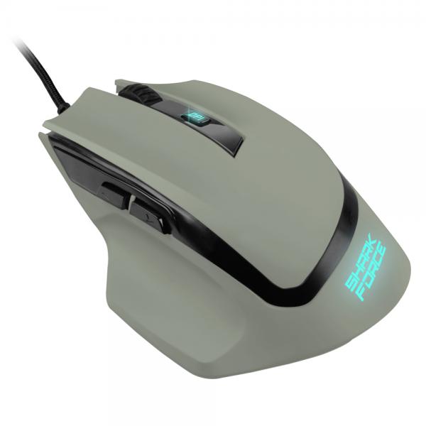 SHARKOON RATÓN GAMING SHARK-FORCE2-GR, 4200 DPI, USB, 1.8MT, GRIS [SHARK-FORCE2-GR]