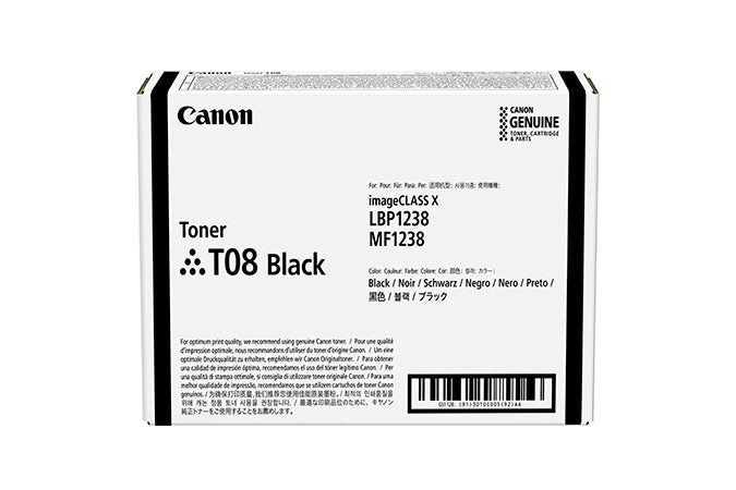 Canon TONER T08 BLACK 1 pezzo(i) Originale Nero [3010C006]