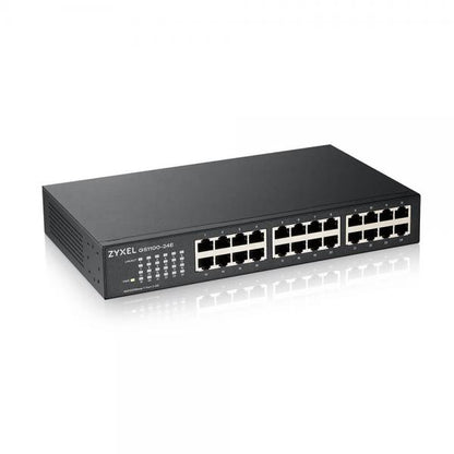 ZYXEL SWITCH UNMANAGED 24 PORTE GIGABIT, DESIGN SENZA VENTOLE, DESKTOP/RACK [GS1100-24E-EU0103F]