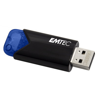 Emtec B110 Click Easy 3.2 unità flash USB 32 GB USB tipo A 3.2 Gen 2 (3.1 Gen 2) Nero, Blu [ECMMD32GB113]