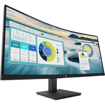 HP P34hc G4 Monitor PC 86,4 cm (34") 3440 x 1440 Pixel Quad HD LED Nero [21Y56AA#ABB]