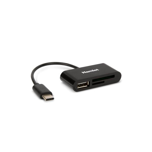 Hamlet XZR100UC lettore di schede USB 2.0 Type-C Nero [XZR100UC]