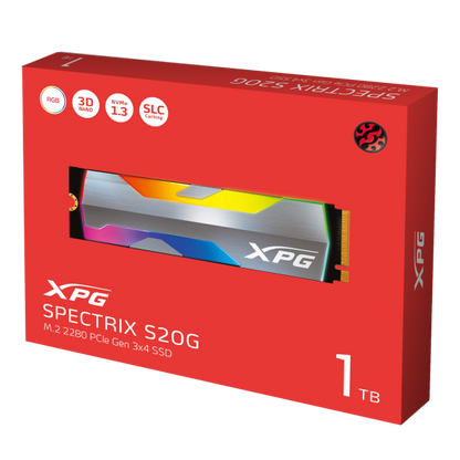 ADATA SSD M2 NVME XPG SPECTRIX S20G 1TB RGB GEN3x4 2500/1800 [ASPECTRIXS20G-1T-C]