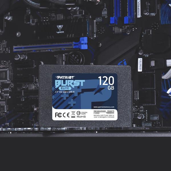 PATRIOT SSD INTERNO BURST ELITE 120GB 2.5 SATA 6GB/SR/W 450/320 [PBE120GS25SSDR] 