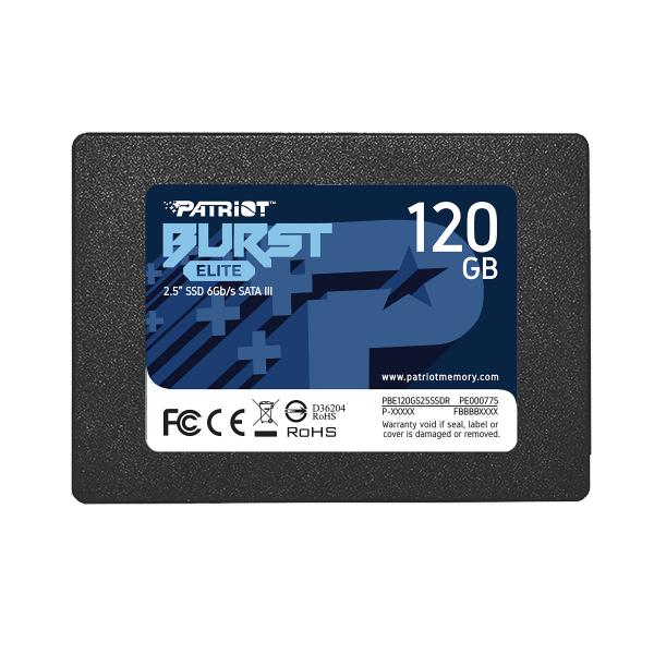 PATRIOT SSD INTERNO BURST ELITE 120GB 2.5 SATA 6GB/SR/W 450/320 [PBE120GS25SSDR] 