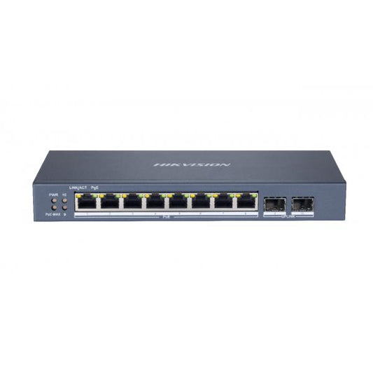 Hikvision Digital Technology DS-3E1510P-SI switch di rete Gestito L2 Gigabit Ethernet (10/100/1000) Supporto Power over Ethernet (PoE) Nero [DS-3E1510P-SI]