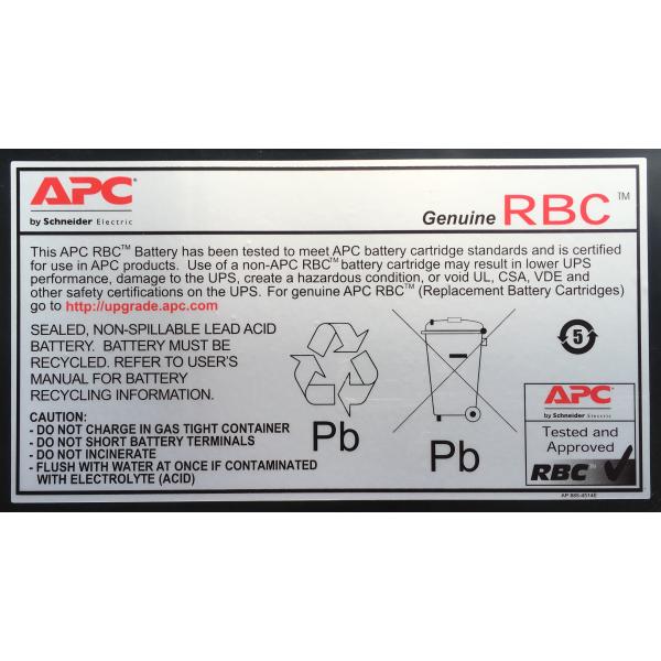 APC Replacement Battery Cartridge #11 Acido piombo (VRLA) [RBC11]