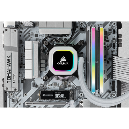 CORSAIR RAM VENGEANCE RGB PRO 16GB 2x8GB DDR4 3600 PC4-28800 C18 1.35V DESKTOP MEMORY- WHITE [CMH16GX4M2D3600C18W]