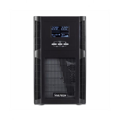 Vultech GS-3KVAS REV. Sistema de alimentación ininterrumpida (UPS) 2.4 Doble conversión (en línea) 3 kVA 3000 W 3 toma(s) AC [GS-3KVASREV.2.4]