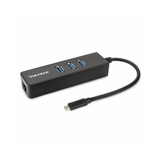 VULTECH ADATTATORE TYPE-C MULTIPORTA CON 3x USB 3.0 e 1X PORTA ETHERNET RJ45 GIGABIT [ATC-02]