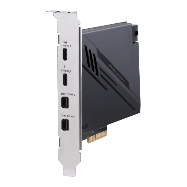 Tarjeta y adaptador de interfaz ASUS ThunderboltEX 4 Mini DisplayPort interno, PCIe, Thunderbolt, USB 2.0, USB 3.2 Gen 2 (3.1 Gen 2) [90MC09P0-M0EAY0] 