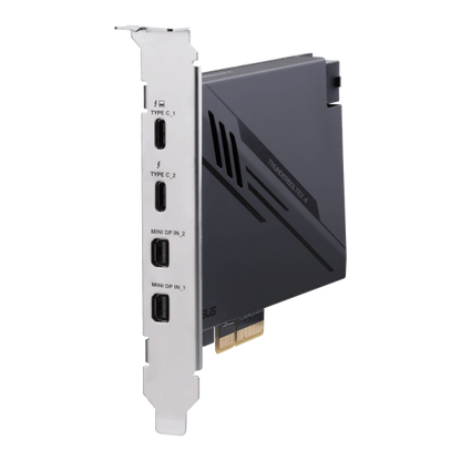 Tarjeta y adaptador de interfaz ASUS ThunderboltEX 4 Mini DisplayPort interno, PCIe, Thunderbolt, USB 2.0, USB 3.2 Gen 2 (3.1 Gen 2) [90MC09P0-M0EAY0] 