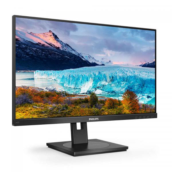 MONITOR PHILIPS 23.8 LED IPS 16:9 FHD VGA/DVI/DP/HDMI PIVOT MULTIMEDIA [242S1AE] 