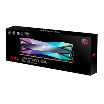 ADATA RAM GAMING XPG SPECTRIX D60G 16GB DDR4 2X8GB 3200MHZ CL16 RGB [AX4U32008G16A-DT60]