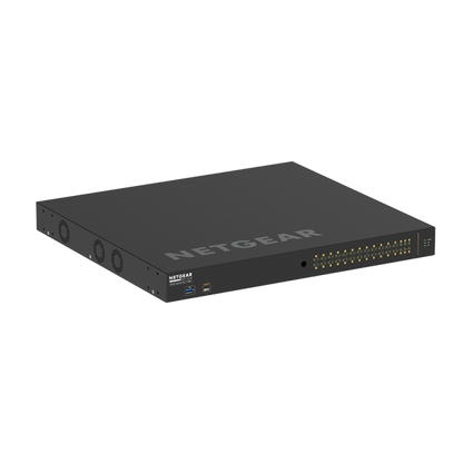 NETGEAR M4250-26G4XF-PoE+ Gestionado L2/L3 Gigabit Ethernet (10/100/1000) Soporte Alimentación a través de Ethernet (PoE) 1U Negro [GSM4230PX-100EUS]