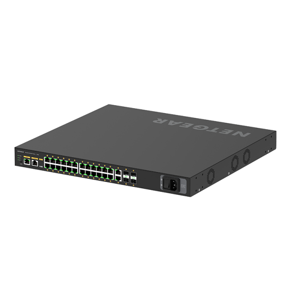 NETGEAR M4250-26G4XF-PoE+ Gestionado L2/L3 Gigabit Ethernet (10/100/1000) Soporte Alimentación a través de Ethernet (PoE) 1U Negro [GSM4230PX-100EUS]