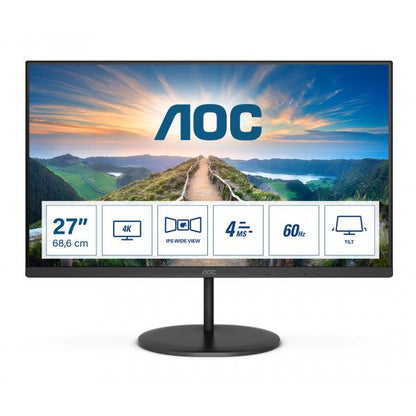 MONITOR AOC 27 LED IPS 16:9 4K UHD 350 CDM, DP/HDMI, MULTIMEDIA [U27V4EA]