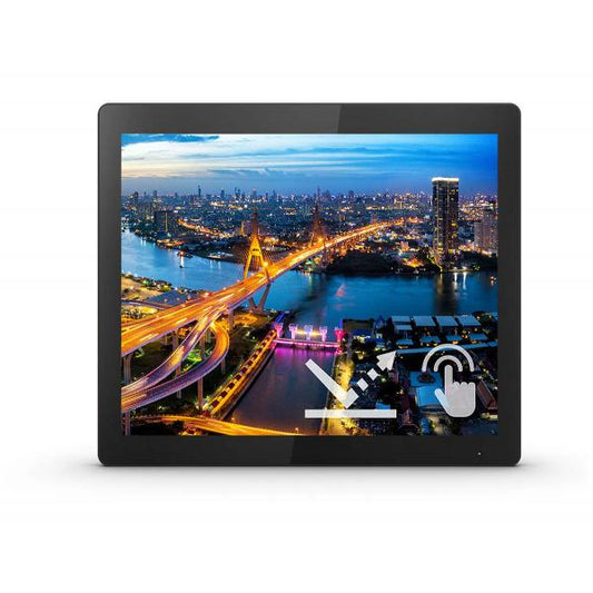 Philips B Line 172B1TFL/00 PC Monitor 43.2 cm (17") 1280 x 1024 pixels LED Touch screen Black [172B1TFL/00]