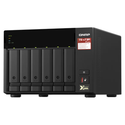 QNAP TORRE NAS 6BAY 2.5"/3.5" SSD/HDD SATA, AMD RYZEN V1500B 2.2GHZ 4CORE 2.0GHz, 8GB SODIMM [TS-673A-8G]